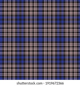 Pink and navy Plaid, checkered, tartan seamless pattern suitable for fashion textiles and graphics