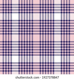 Pink and navy Plaid, checkered, tartan seamless pattern suitable for fashion textiles and graphics