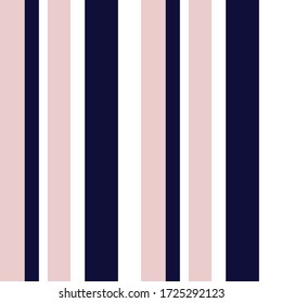 Pink and Navy vertical striped seamless pattern background suitable for fashion textiles, graphics