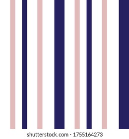 Pink and Navy vertical striped seamless pattern background suitable for fashion textiles, graphics