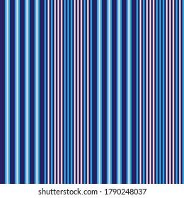 Pink and Navy vertical striped seamless pattern background suitable for fashion textiles, graphics