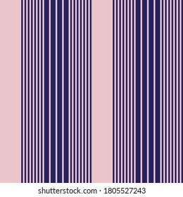 Pink and Navy vertical striped seamless pattern background suitable for fashion textiles, graphics