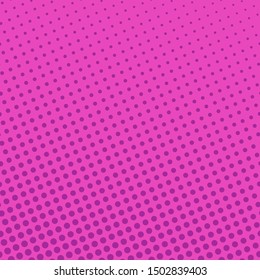 Pink Neon Background with Dots ,  Retro Style , Pop Art Background,  Vector Illustration