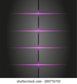 pink neon lights and abstract vector banner