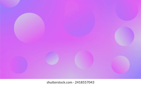 Pink Neon Mesh Gradient with Circle Floating Background