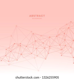 Pink neural texture abstract vector