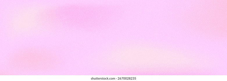 Pink noise gradient background with soft pastel gradation and grain texture effect. Abstract light pattern for aesthetic design. Blurred glow backdrop.