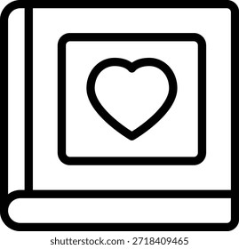 Um notebook cor-de-rosa com um coração branco na capa, ideal para papel de carta, design de presente ou conteúdo de mídia social.