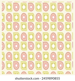 pink and olive Fabric pattern, Bohemian curtain, wallpaper