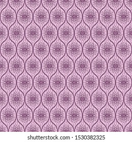 Pink ombre sunburst ogee pattern