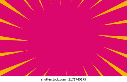 Fondo abstracto rosa y naranja. Diseño de pancartas cómicas con espacio de copia. ilustración vectorial