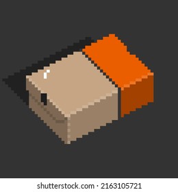 Pink Orange Container Cardboard Box Sports Athletic SB Skateboarding Rubber Old School Shoes Sneakers 8bit Pixel Art