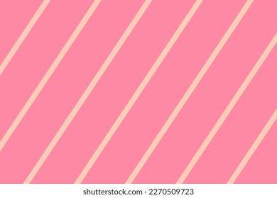 Pink and orange diagonal lines pattern vector background. Slanted striped wallpaper. Geometric big stripe design. Vintage stylish line texture.