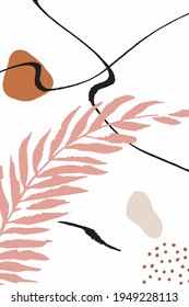 Pink and Orange Feminine Set Vector Memphis Background. Lady Elements Texture. Decoration Beauty Pattern. Pastel Brush Organic Backdrop.