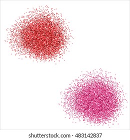 Pink and orange glitter background, shiny texture