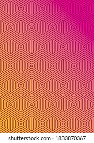 Pink with orange gradient and pattern background design Abstract texture art and wallpaper theme Vector illustration
