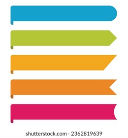 pink, orange, and green ribbons, Graphic design Infographic Bar chart Designer, border creative perspective ppt, border