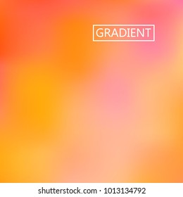Pink orange iridescent holographic background. Foil rainbow texture. Abstract soft pastel colors backdrop. Trendy creative vector cosmic gradient. Vibrant print illustration. Creative neon template.