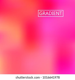 Pink orange iridescent holographic background. Foil rainbow texture. Abstract soft pastel colors backdrop. Trendy creative vector cosmic gradient. Vibrant print illustration. Creative neon template.