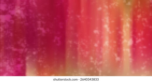 Pink orange polka dots gradient halftone background. Pop art cartoon dot texture with comic graphic design, Horizontal abstract pattern wall for cover digital technology. eps10