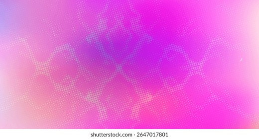 Pink orange polka dots gradient halftone background. Pop art cartoon dot texture with comic graphic design, Horizontal abstract pattern wall for cover digital technology