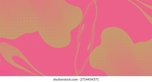 Fondo de semitono degradado de lunares naranjas rosados. ilustración.