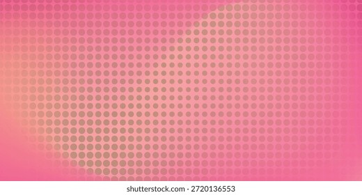 Fondo de semitono degradado de lunares naranjas rosadas. Textura Pop del punto de la historieta del arte con el Diseño gráfico del cómic, pared abstracta Horizontal del modelo para el arte digital de la cubierta Desage, moderno, abstracto