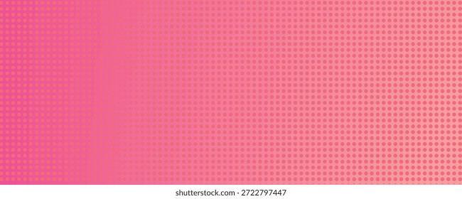 Fondo de semitono degradado de lunares naranjas rosadas. Textura Pop del punto de la historieta del arte con el Diseño gráfico cómico, pared abstracta Horizontal del modelo para la tecnología digital de la cubierta.