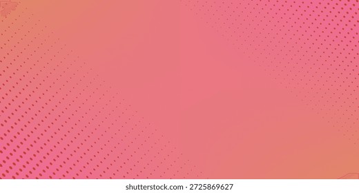 Cor laranja rosa polca pontos gradiente fundo de meio-tom. Pop art desenho animado ponto textura com design gráfico cômico, parede de padrão abstrata horizontal para a tecnologia digital de capa.
