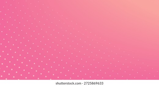Fondo de semitono degradado de lunares naranjas rosadas. Textura Pop del punto de la historieta del arte con el Diseño gráfico cómico, pared abstracta Horizontal del modelo para la tecnología digital de la cubierta.