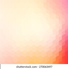 Pink, orange and red colored geometric pattern background