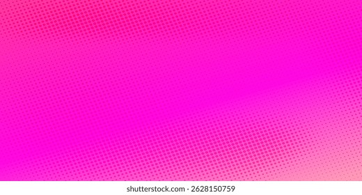 Fondo de semitono degradado de lunares rojos anaranjados rosados. Textura Pop del punto de la historieta del arte con el Diseño gráfico cómico, pared abstracta Horizontal del modelo. Vector moderno