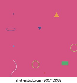 Pink Orange Red Vector Design Pic. Multicolor Simple Purple Modern Hipster Style Background. Green Violet Colorful Digital Geometrical Modern Design. Yellow Blue Grey Ornamental Fabrics.