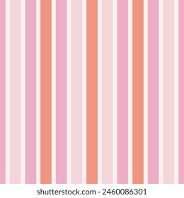 A pink and orange striped background with a white stripe