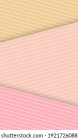 Plantilla De Fondo Decorada En Tiras Rosadas Y Naranjas
