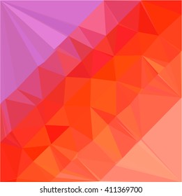Pink orange triangle pattern