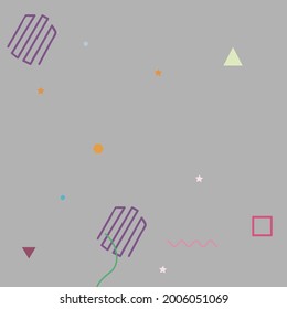 Pink Orange Violet Digital Geometrical Modern Design. Green Colorful Purple Modern Art Pattern. Multicolor Grey Simple Vector Background. Yellow Red Blue Modern Style Simple Hipster Art.