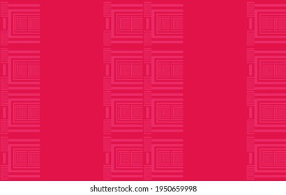 Pink ornament on a red background.For backgrounds and illustrations.