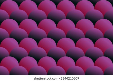 pink overlapping spheres seamless pattern