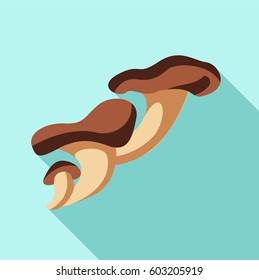Pink oyster mushroom icon. Flat illustration of pink oyster mushroom vector icon for web