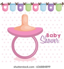 Pink pacifier design