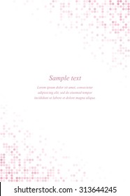 Pink page corner design template invitation, greeting, presentation, card, letter, paper, brochure, etc...