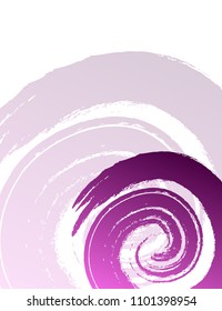 Pink Paint brush strokes on the white Background  Box, frame or background for text. Vector Illustration