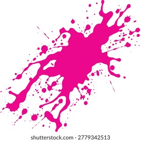 Pink paint ink splash vector illustration