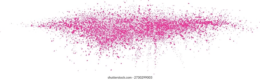 rosa Paint Splatter Textura abstrata isolada no fundo branco