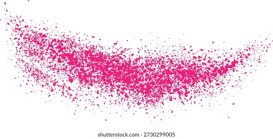 rosa Paint Splatter Textura abstrata isolada no fundo branco