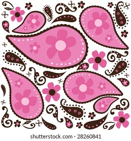 Pink Paisley Design