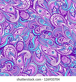 Pink Paisley Pattern Stock Vector (Royalty Free) 126933704 | Shutterstock