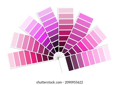 Pink palette swatches set  Color tones  Modern design  Simple line art  Pastel brights  Vector illustration  Stock image  