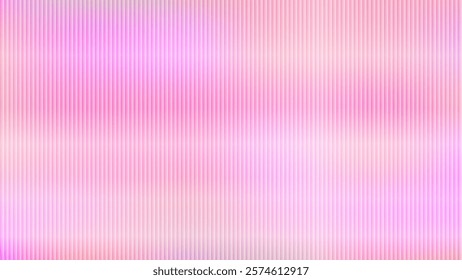 Pink paper backdrop on ribbed glass. Empty abstract gradient background with embossed texture for Valentine's day. Window with matte effect. Vector EPS10 for wallpaper, presentation, poster.
